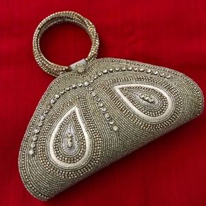 Evening Clutch | Silver Rhinestone Clutch